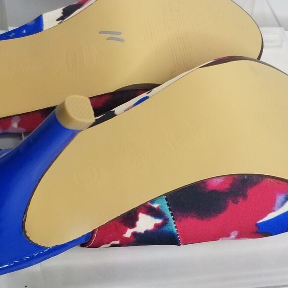 Mootsie Tootsies Women's‎ Multi Color Open Toe Dress Heels Size 7.5M - Picture 9 of 11